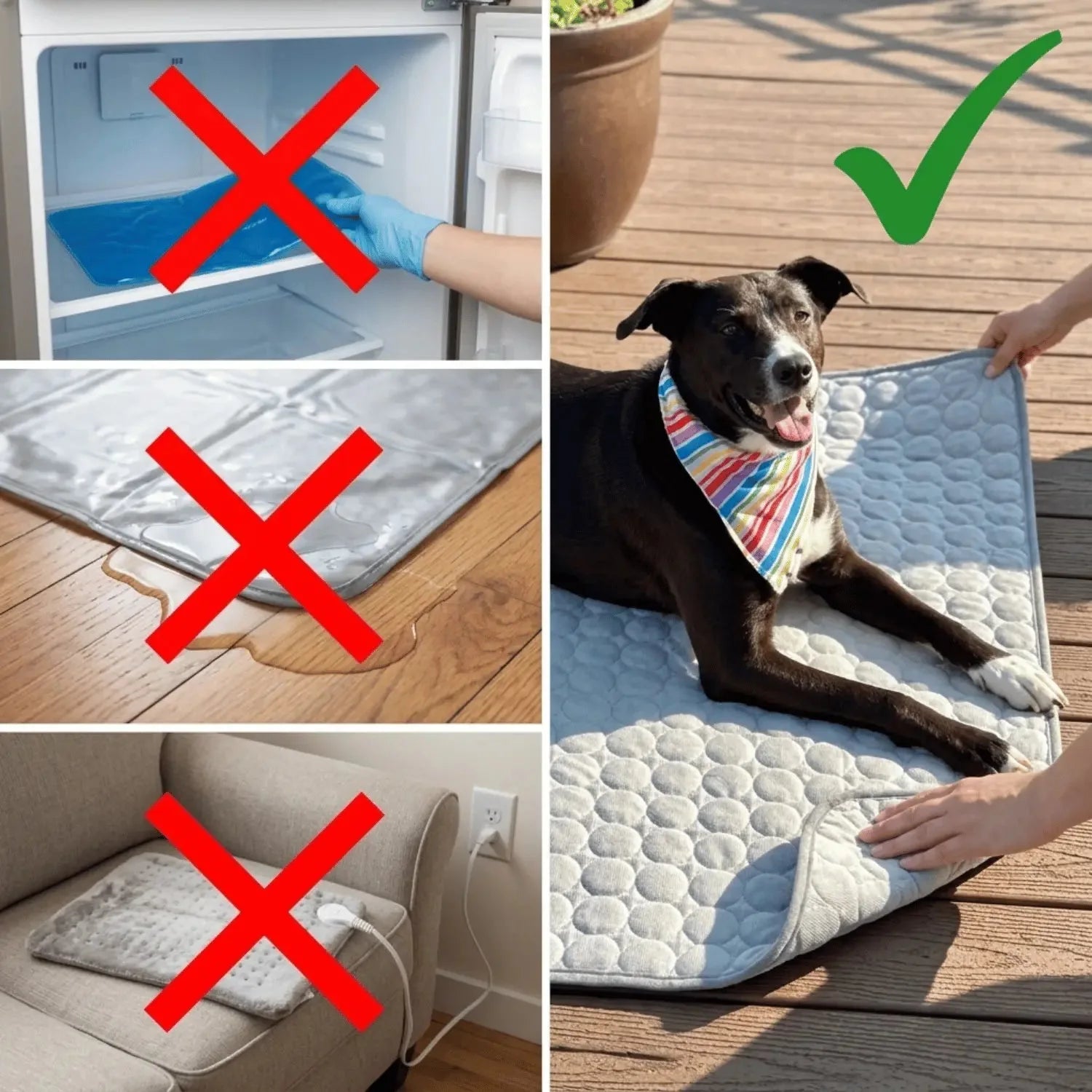 Cooling mat that needs no water ice or electricity